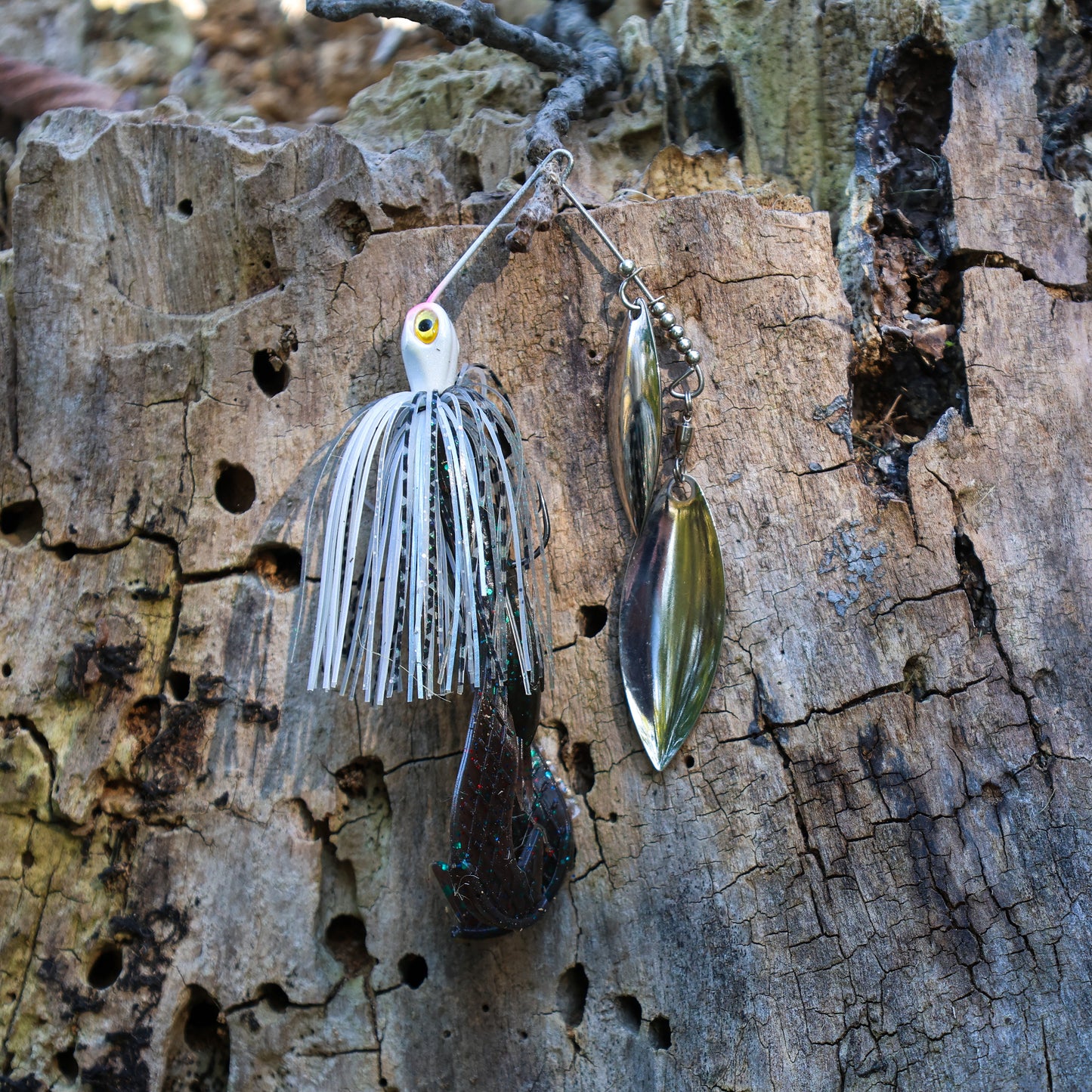 Reaction Tackle Lead Spinnerbait Jigs – 3-Pack, Double Willow Blade - New