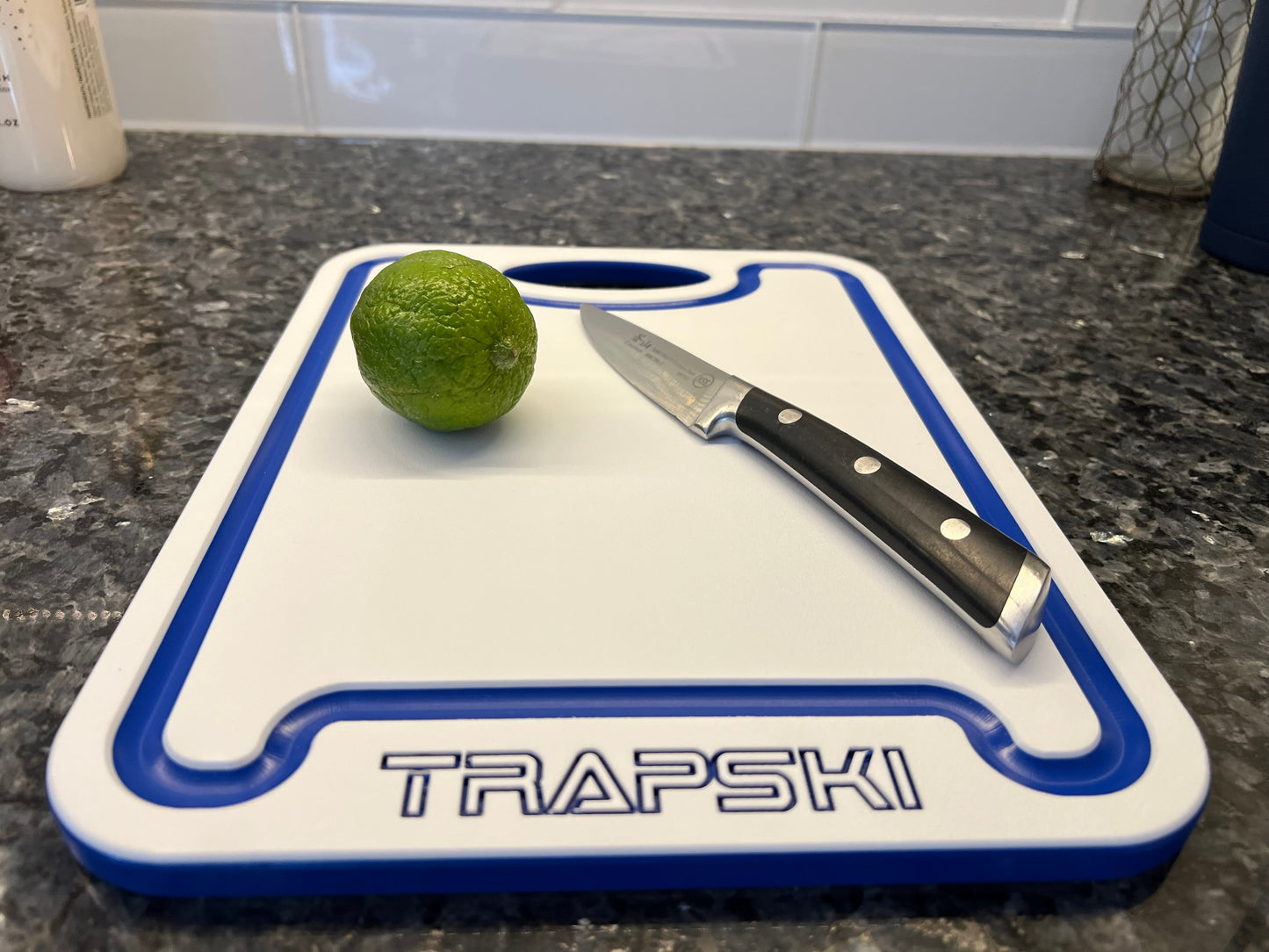 TRAPSKI Premium 1/2 Inch Thick HDPE Cutting Boards | Food-Grade Kitchen Prep Surface | Juice Grooves | Made in the USA