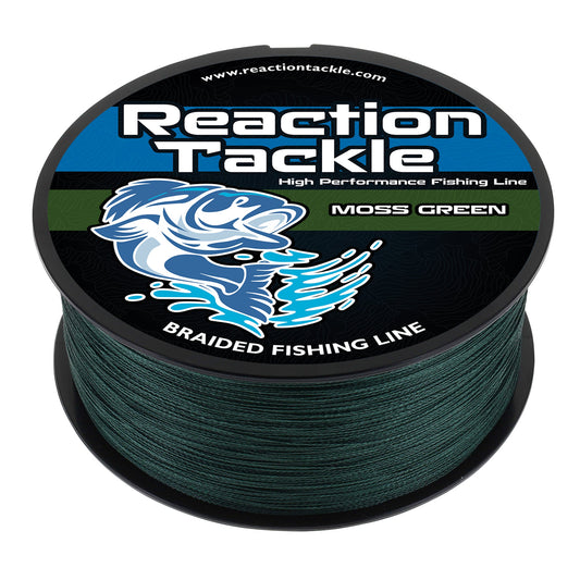 Reaction Tackle Braided Fishing Line - Moss Green