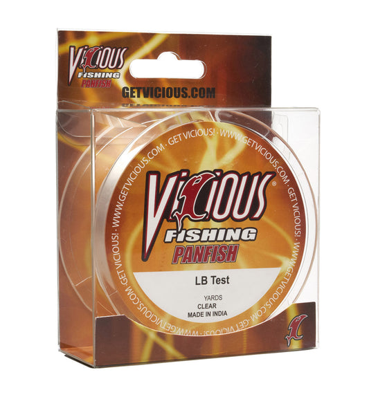 Vicious Panfish Clear Mono - 2 Lb Test