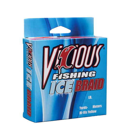 Vicious Ice Hi-Vis Yellow Braid - 15 Lb Test