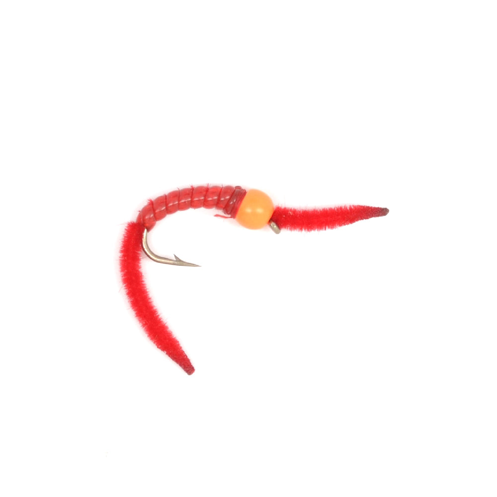 Trout Fly Assortment - San Juan Worm Power Bead Wet Nymph Fly Fishing Flies - 1 Dozen Hook Size 10 - 3 Each of 4 Patterns
