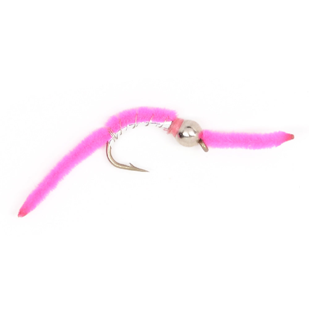 Trout Fly Assortment - San Juan Worm Power Bead Wet Nymph Fly Fishing Flies - 1 Dozen Hook Size 10 - 3 Each of 4 Patterns