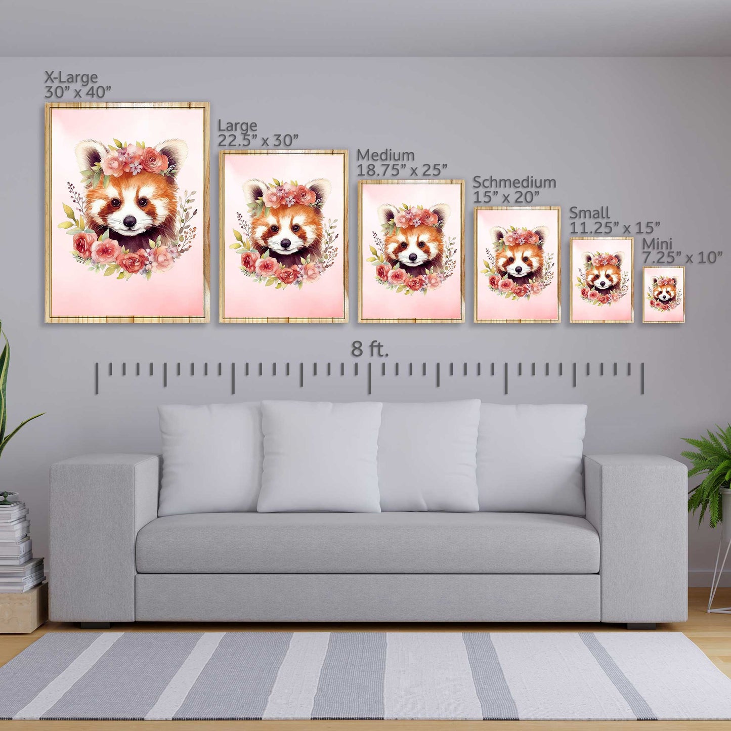 Red Panda Flower Crown