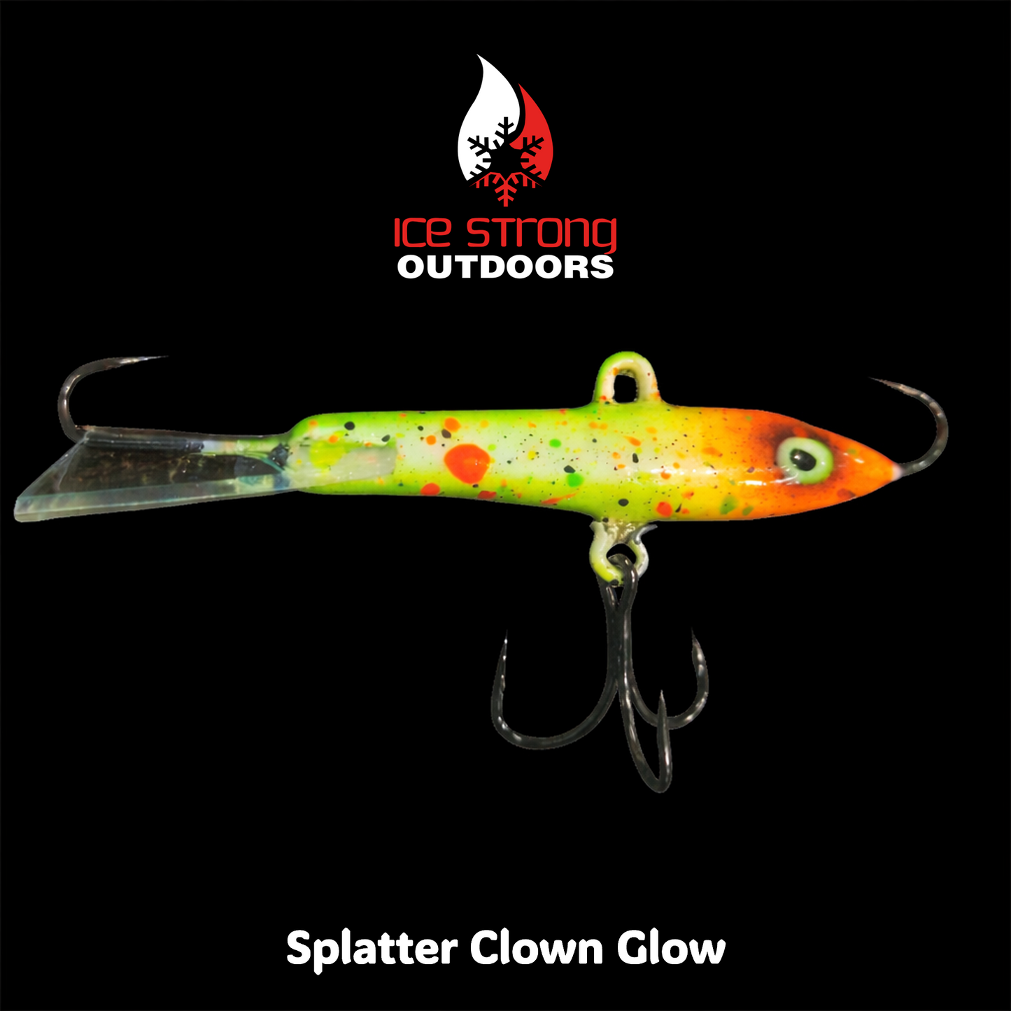 Ice Strong Outdoors - Glow Custom Bay Jiggers - 3/8 oz and 1/2 oz