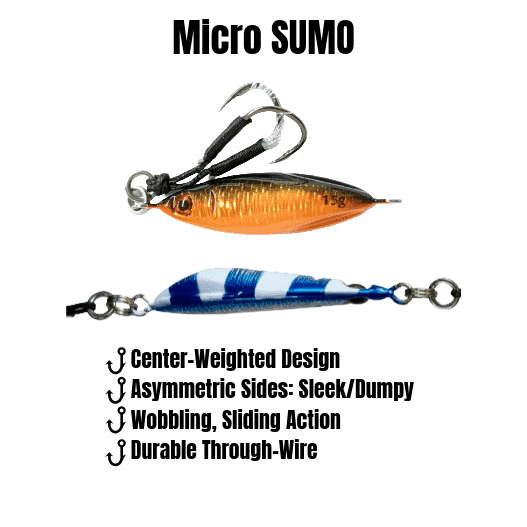 Submission Jigs - Micro Sumo and Mercenary - Slow Pitch Jigs - 2 packs