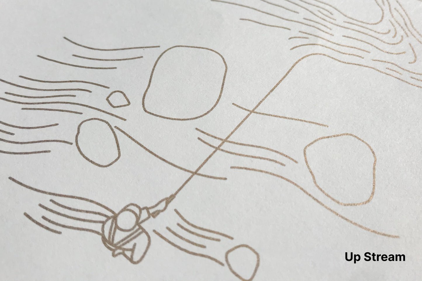 Up Stream - Art Print