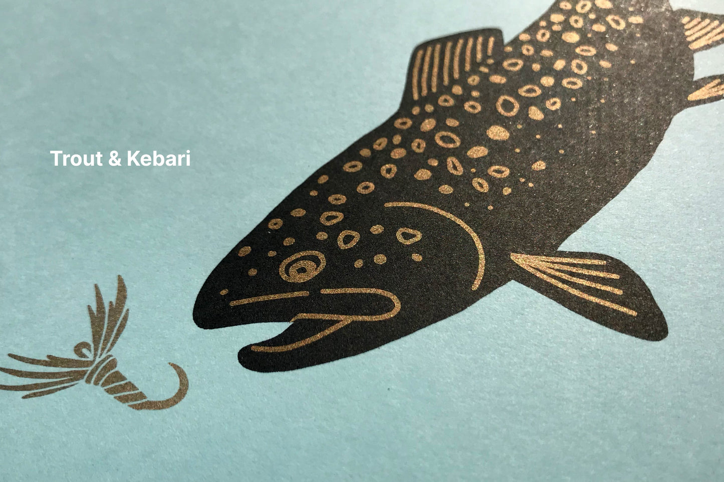 Trout and Kebari - Art Print