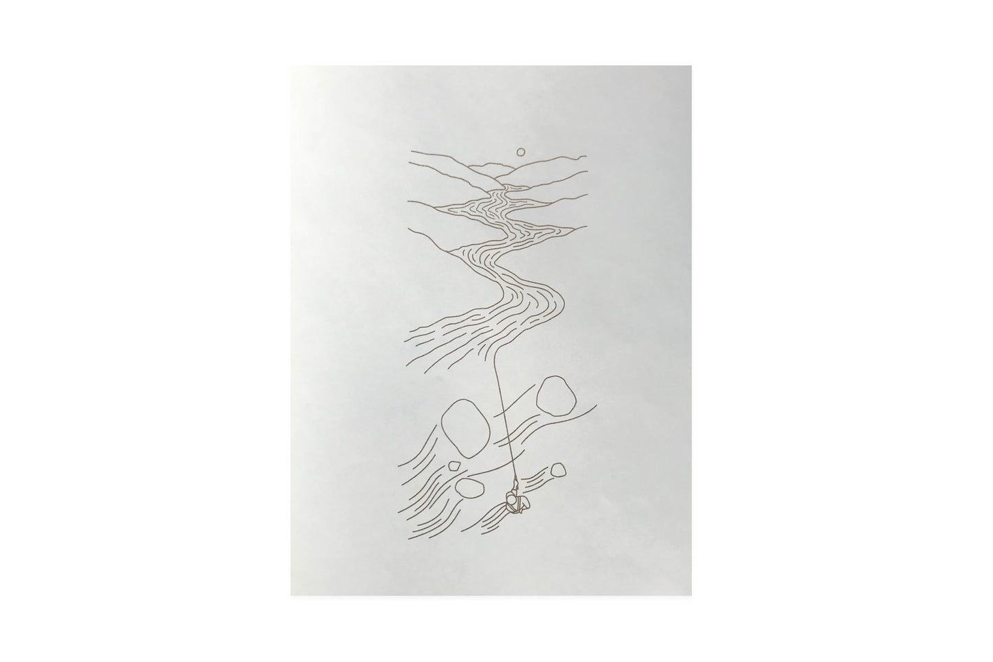 Up Stream - Art Print