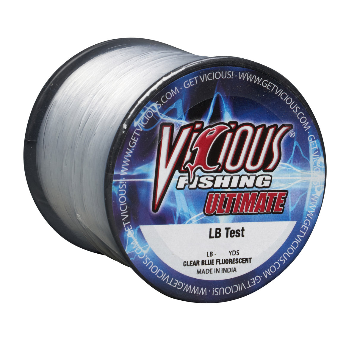 Vicious Ultimate Clear-Blue Fluorescent Mono - 6 Lb Test