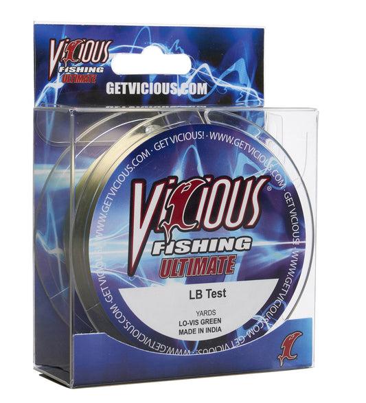 Vicious Ultimate Lo-Vis Green Mono - 4 Lb Test