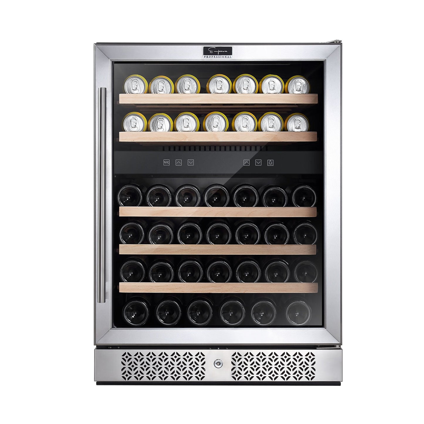 Empava 24 Inch Dual Zone Wine Cooler Beverage Fridge WC04D