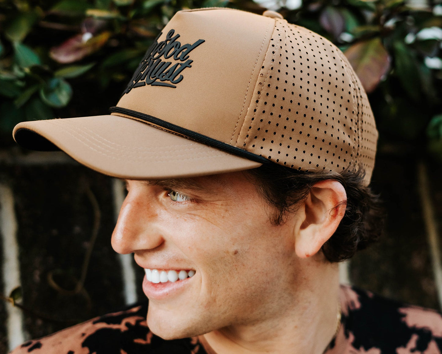In God We Must Signature Hat- Camel