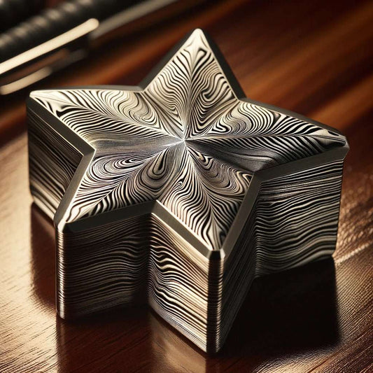 Aurora Damascus Steel Paperweight