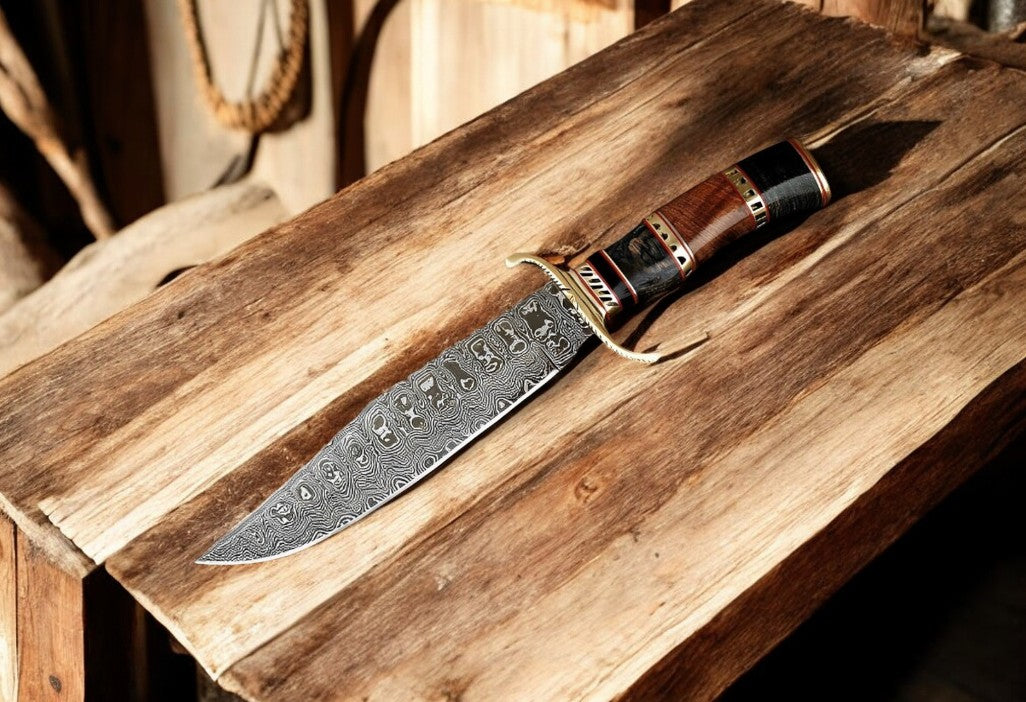 Custom Handmade Best Bowie Knife – 13" with Leather Sheath
