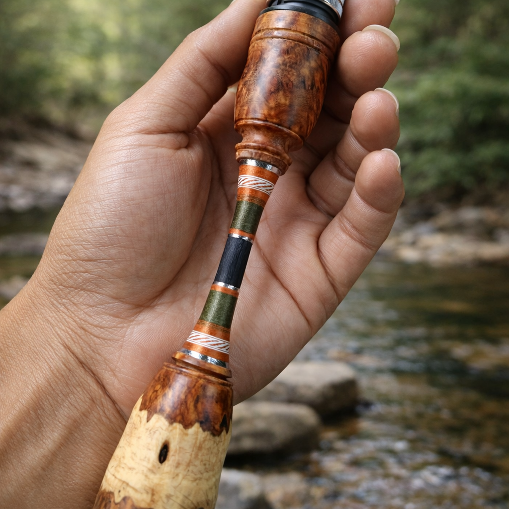 PRE-ORDER 5ft Slow Action Ultra Light Rod "The Hickory Twig" Creek Life Edition