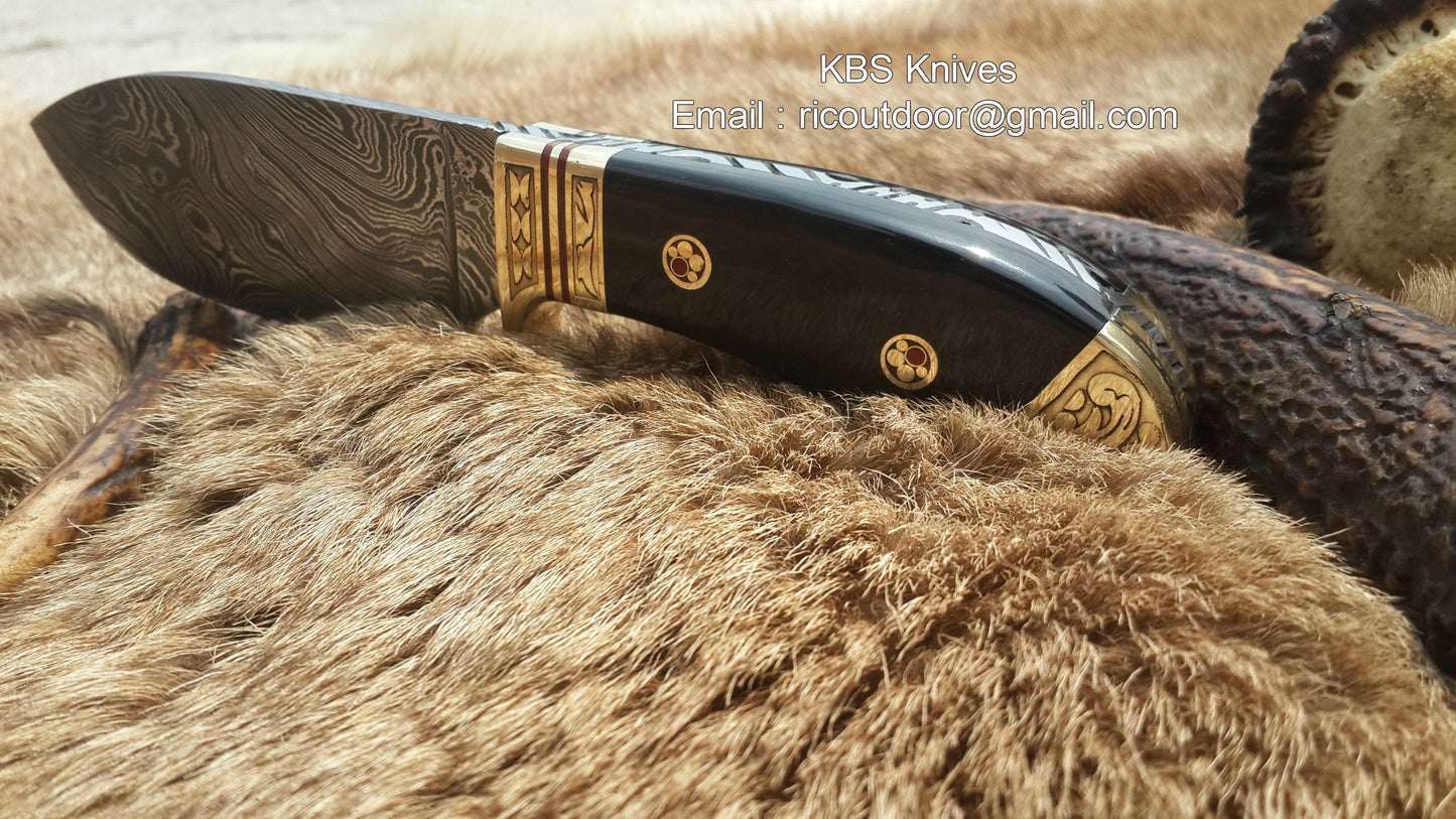 Custom Handmade Personalized Deer Skinning Knife – 8.5 Inches