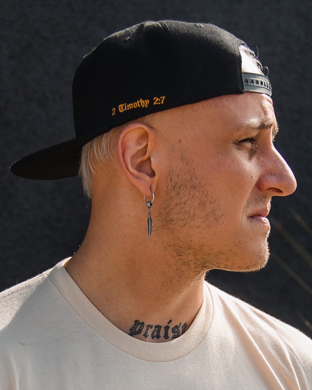 "Finish The Fight" Black Snapback Hat