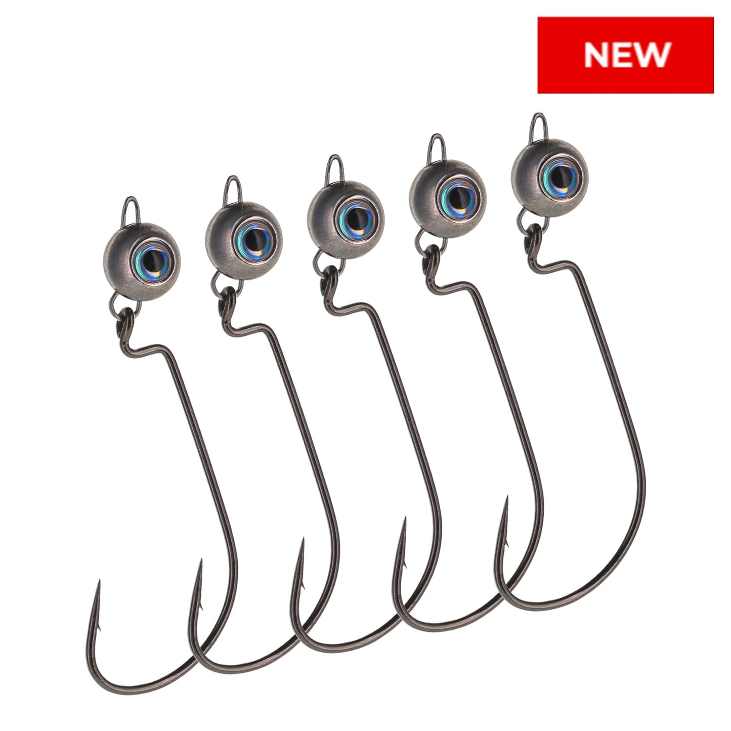 Reaction Tackle Tungsten Free Swing Jig Head- 5-Pack - New