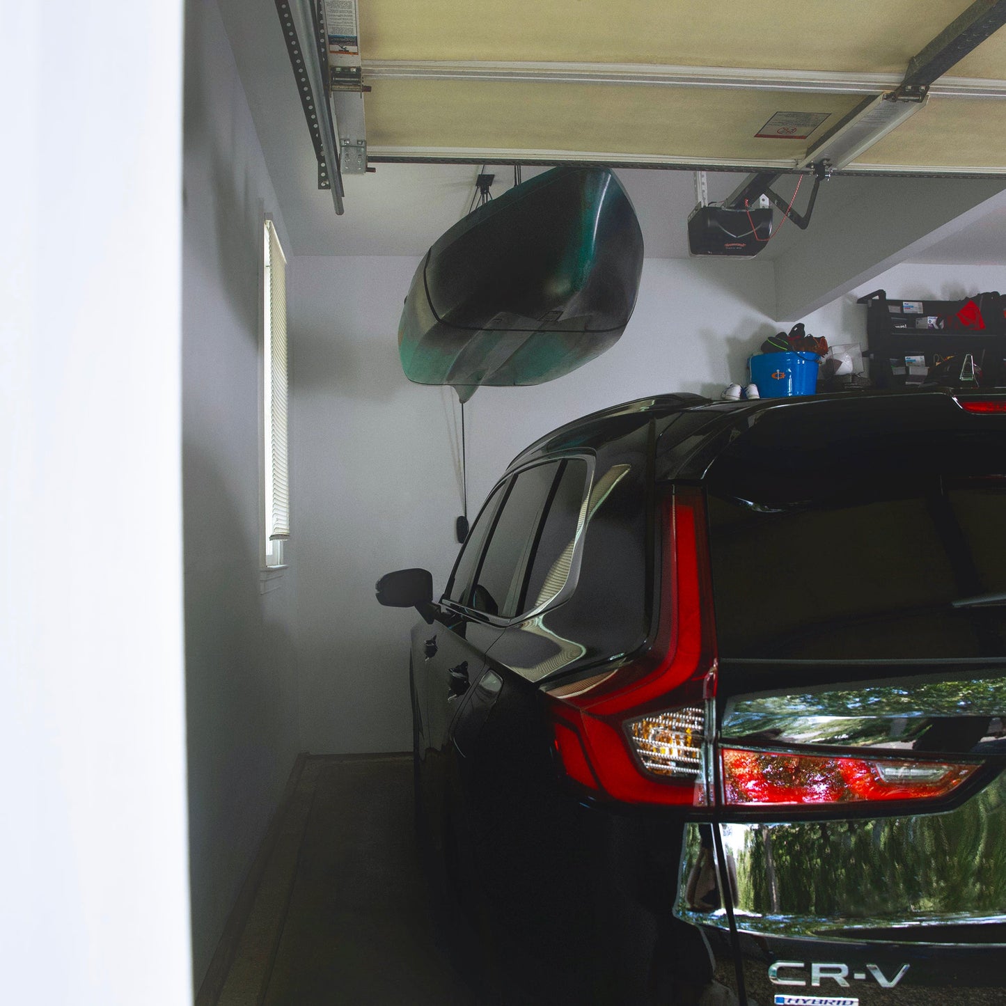 Heavy Duty Kayak Hoist Garage Ceiling Storage Hoist | Holds up to 150 lbs | 18' Lift