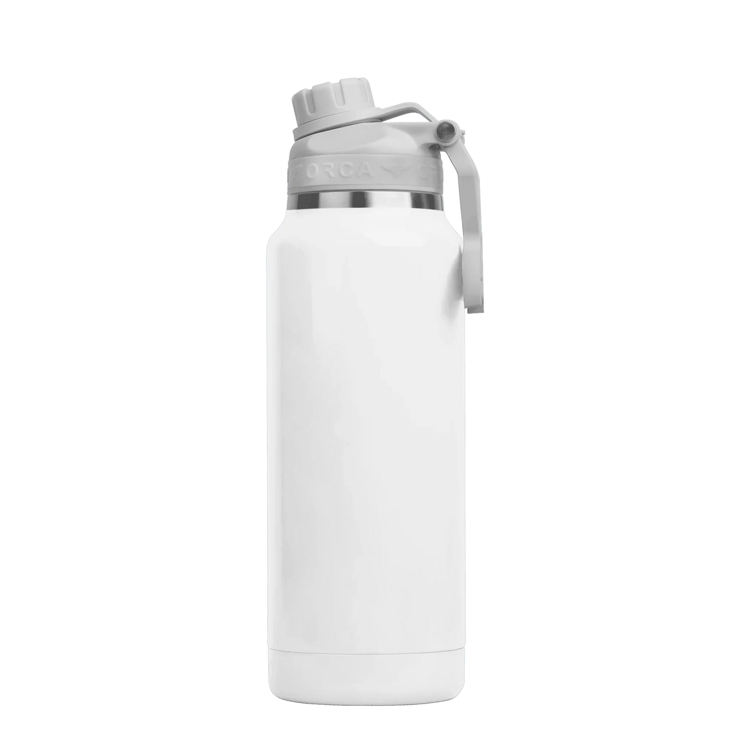 HYDRA™ 34OZ Water Bottle with Powder Coat Finish & Silicone Grip Whale Tale Handle