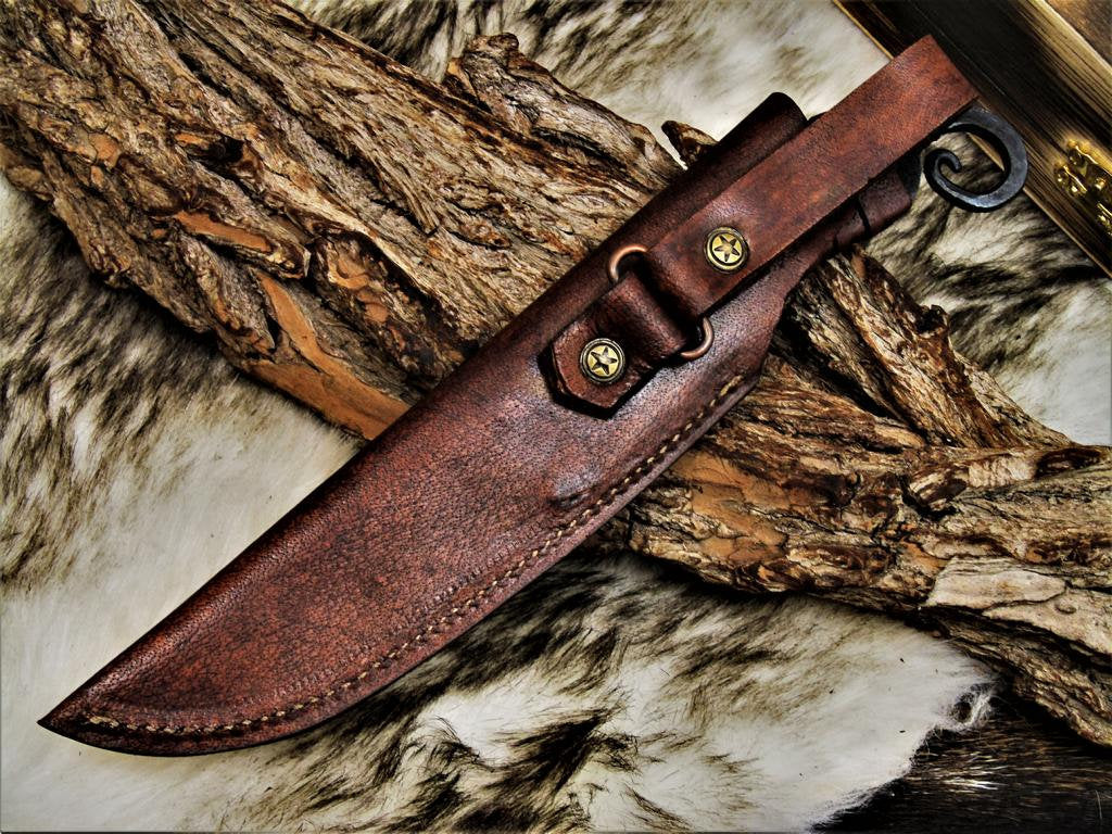 Custom Handmade Hand Forged Carbon Steel Hunting Skinning Knife