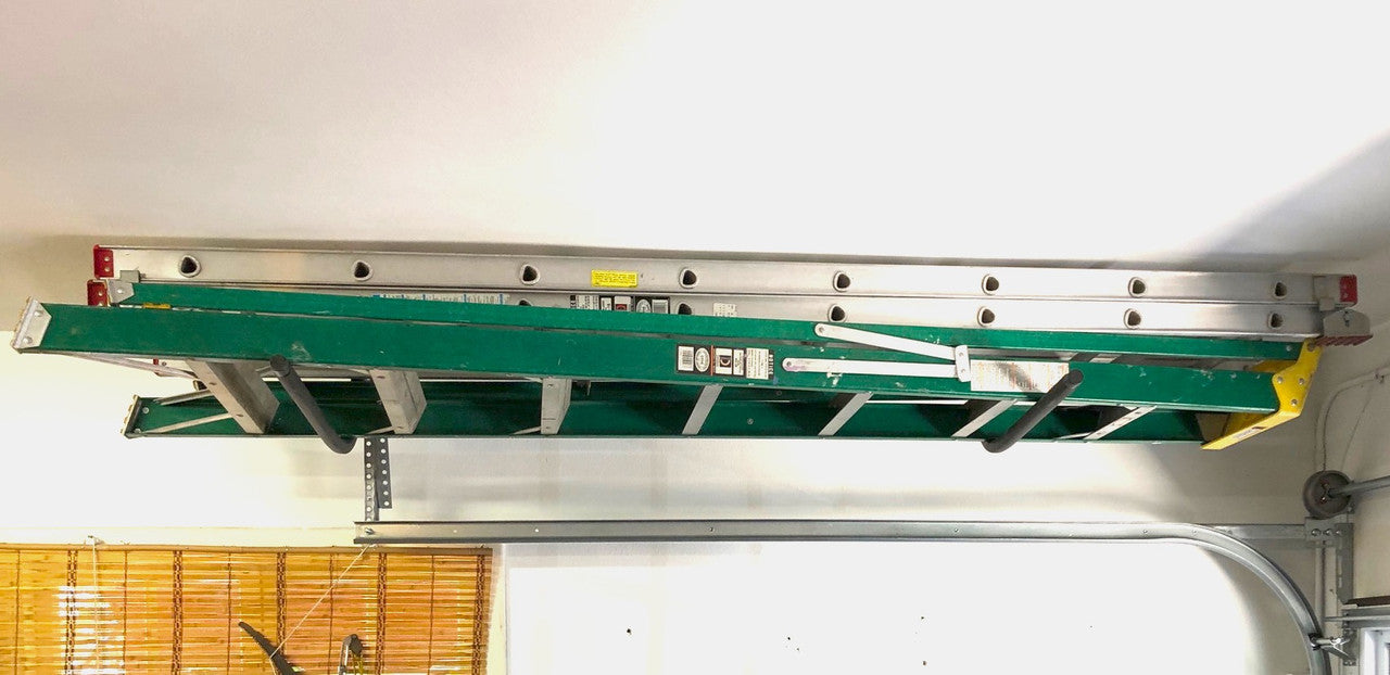 Hi-Port 1 | Ladder Storage Ceiling Rack | Holds 50 lbs