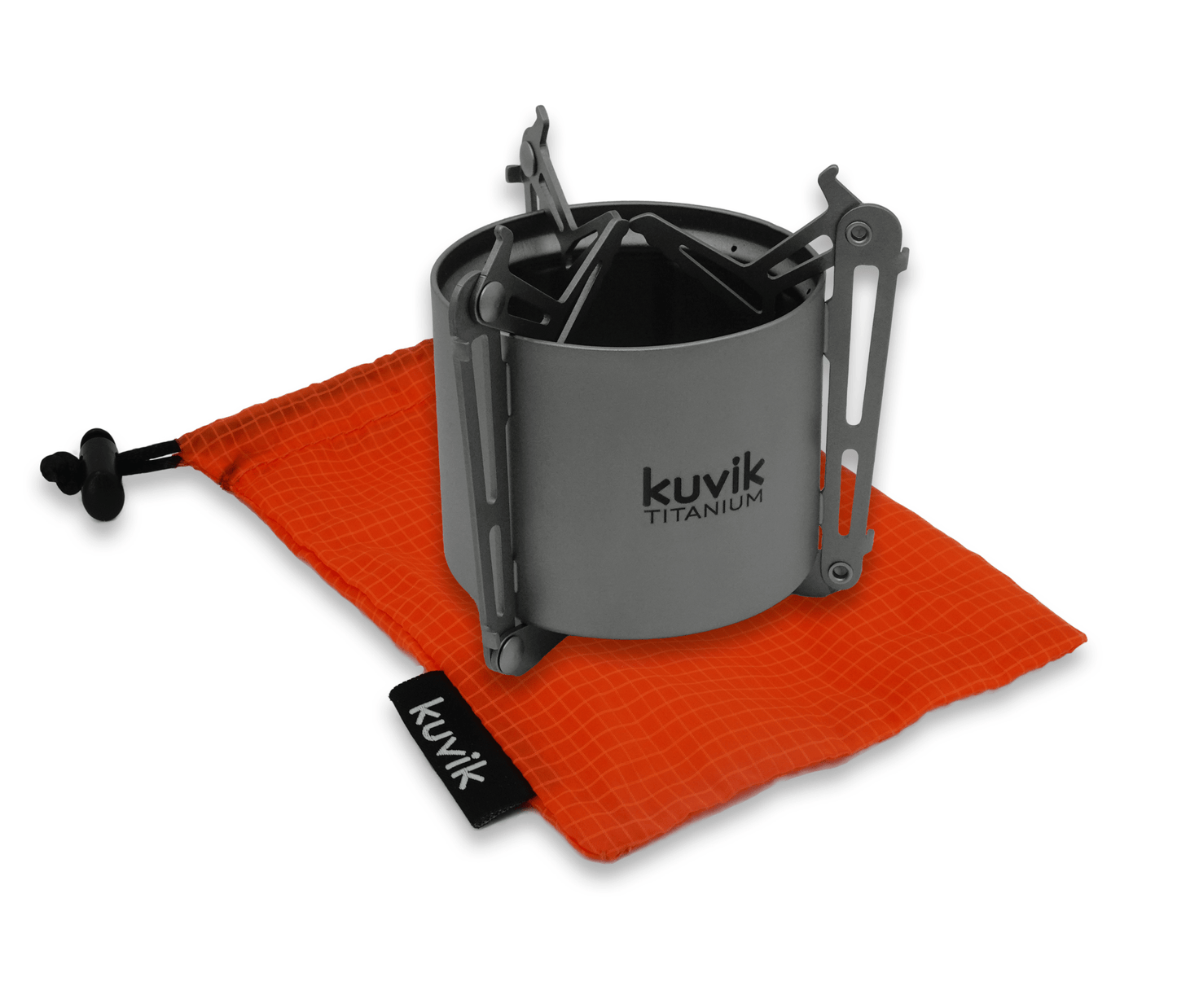 Kuvik Titanium Siphon Alcohol Stove with Folding Legs