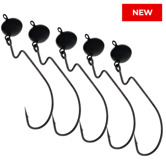 Reaction Tackle Lead Swing Football Jigs- 5-PACK - New