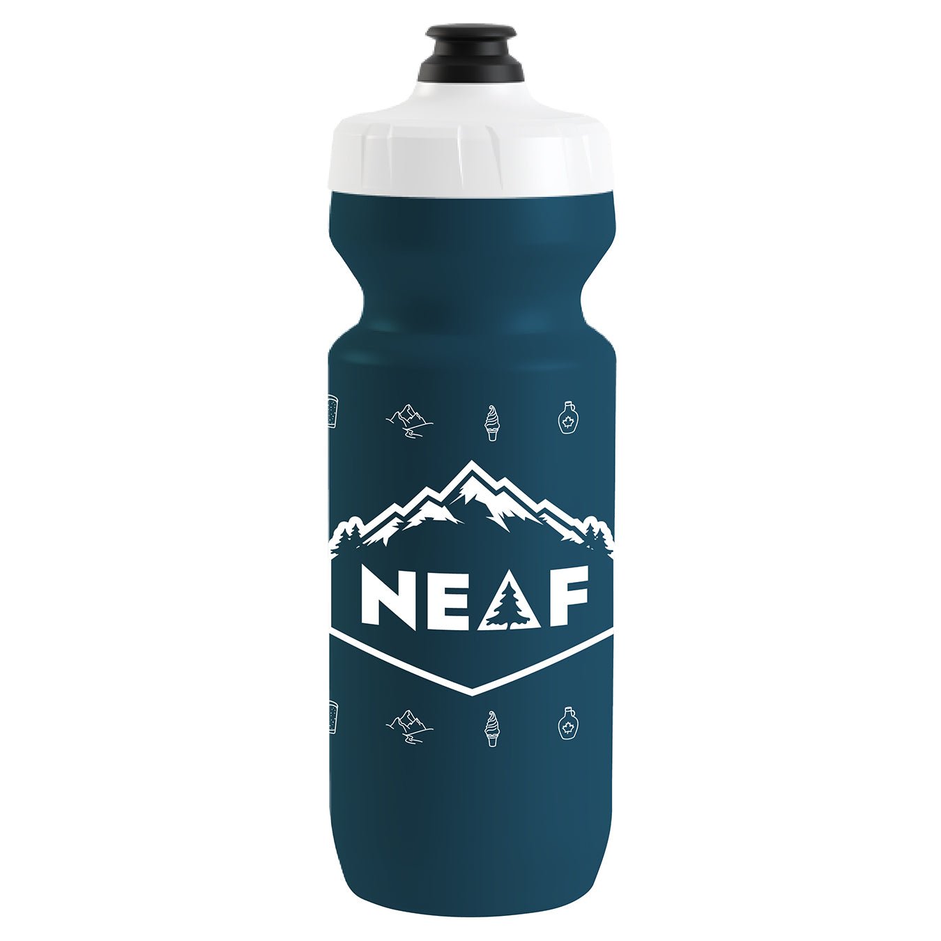 NEAF 22oz Purist Water Bottle White Caps