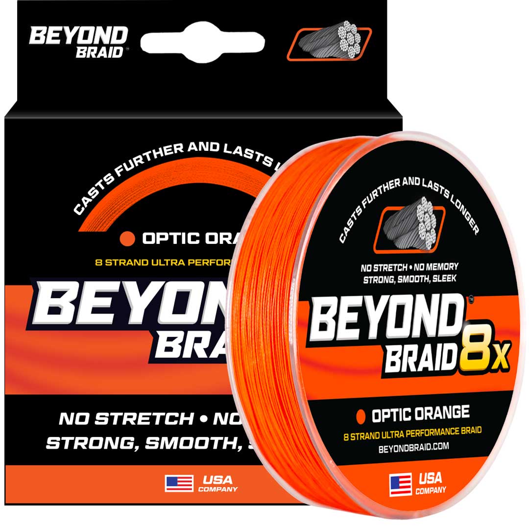 Optic Orange 8X- Ultra Performance 8 Strand 2000 Yards / 60lb Optic Orange 8X- Ultra Performance 8 Strand 2000 Yards / 60lb