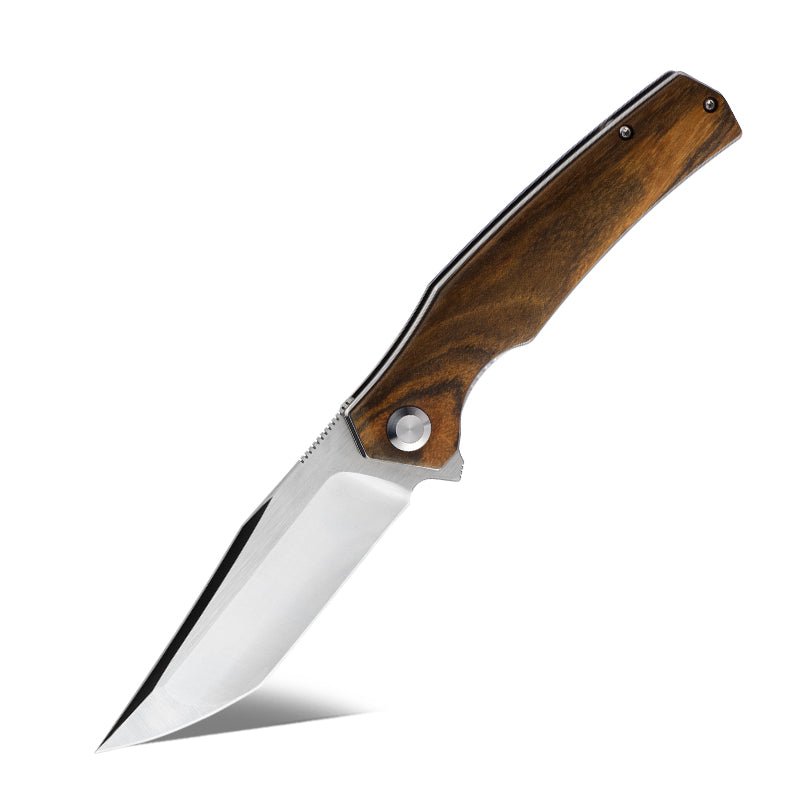 Polaris D2 Steel Pocket Knife with Exotic Sandal Wood Handle