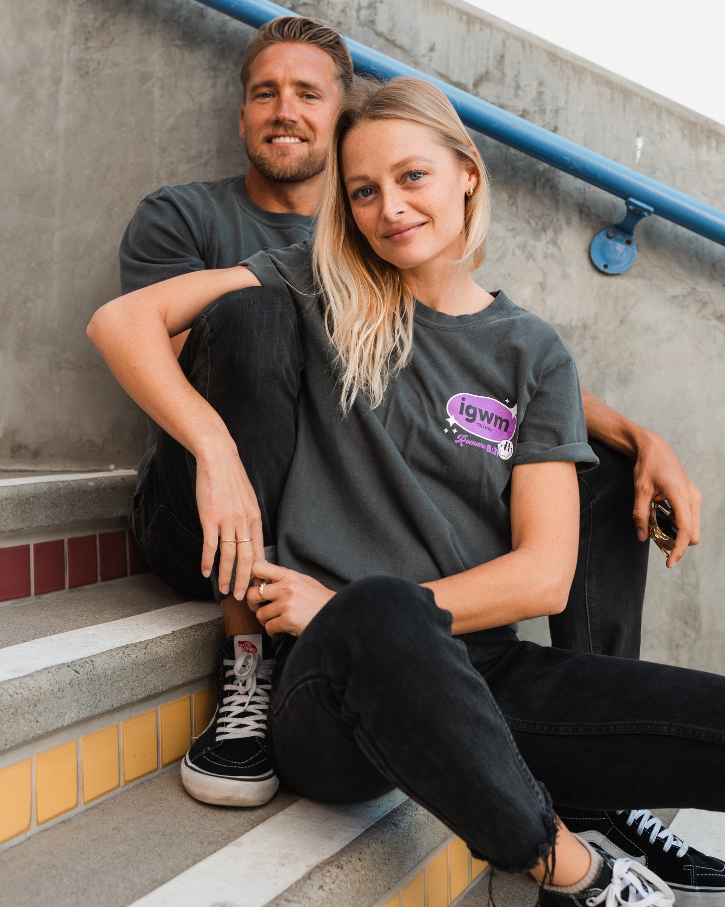 Romans Mineral Wash Premium Pepper Tee