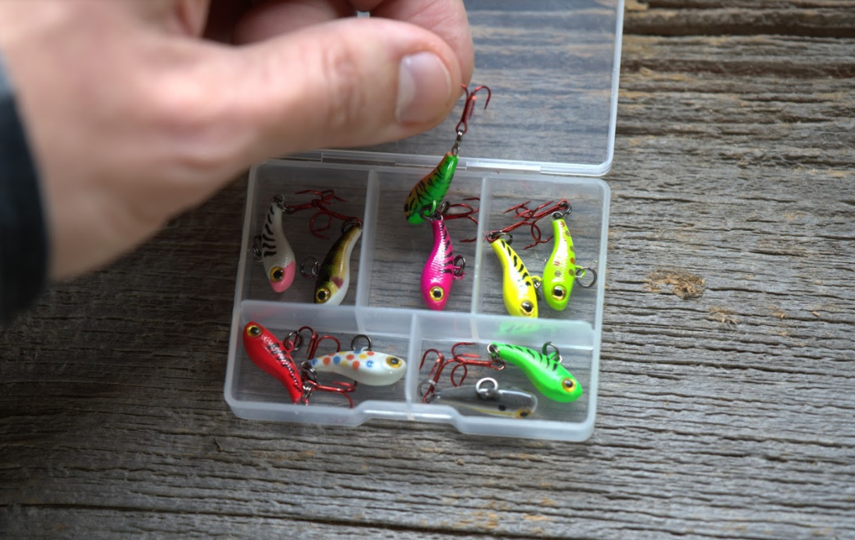 TUNGSTEN T-RIP CHARTREUSE TIGER GLOW MINI VIBE BAIT