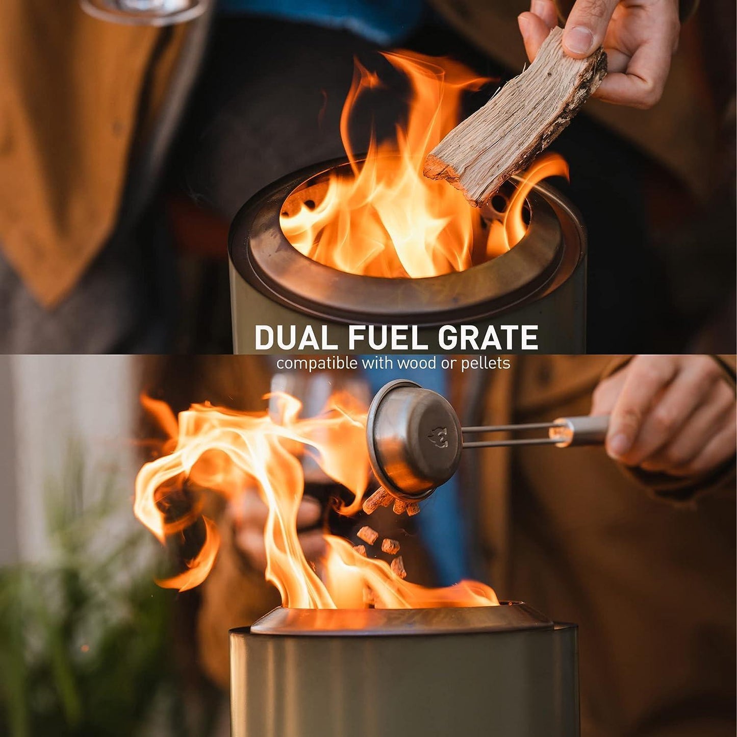 Solo Stove Mesa XL Tabletop Fire Pit with Stand | Low Smoke Outdoor Mini Fire for Urban & Suburbs | Fueled by Pellets or Wood