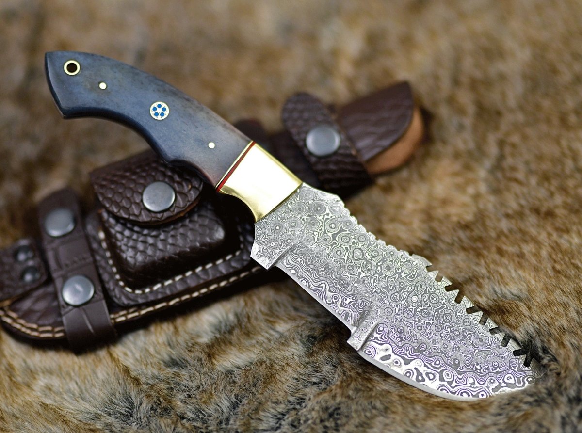 TrailMaster Tracker Knife with Brass & Bone Handle