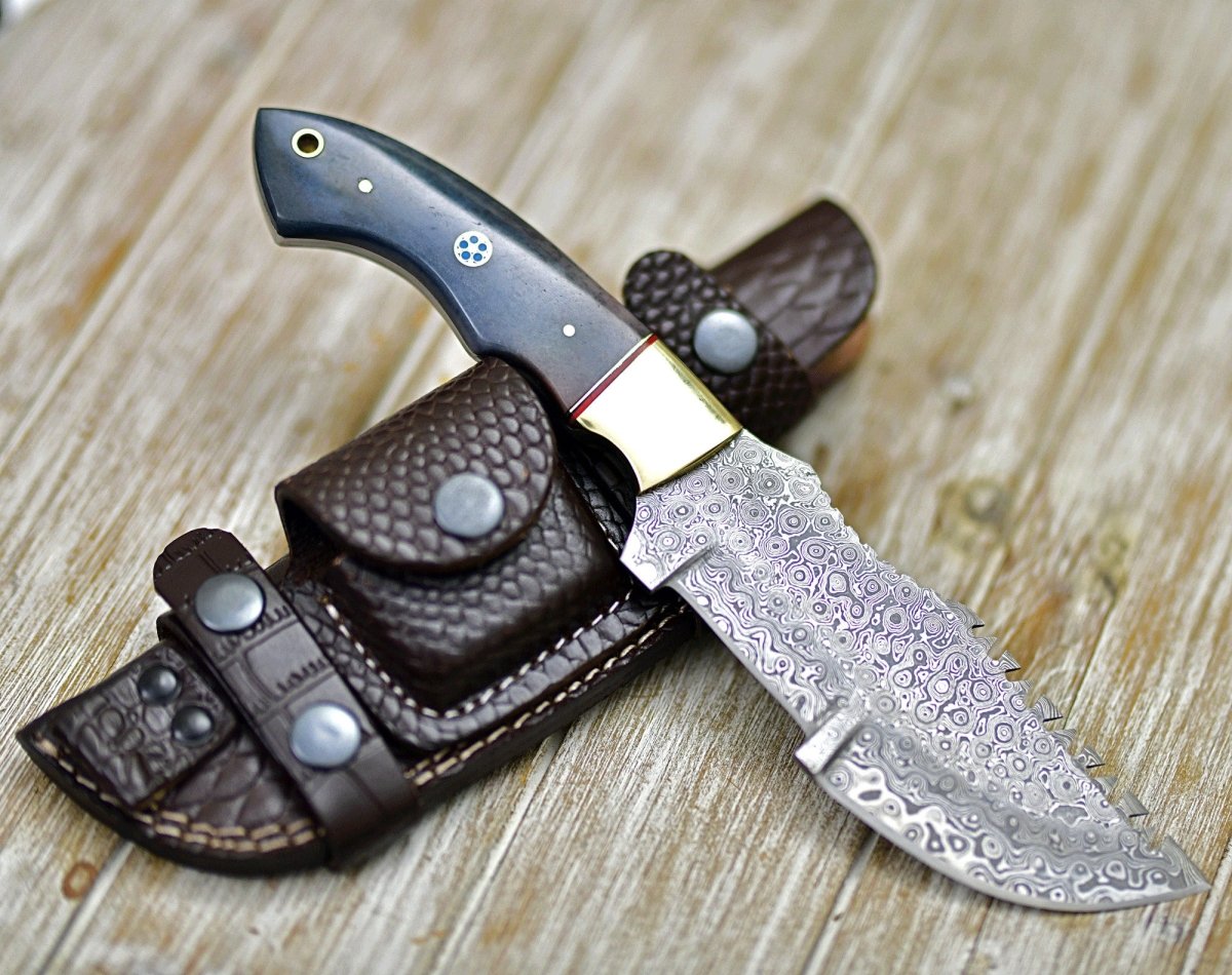 TrailMaster Tracker Knife with Brass & Bone Handle