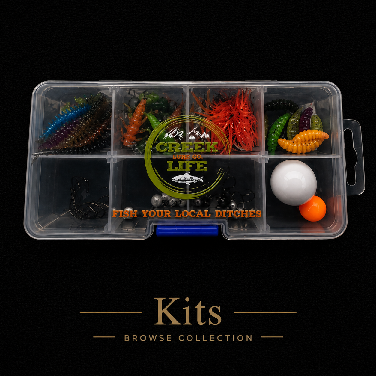 creek fishing tackle box THKFISH 3600 Tackle Tray Floating Fishing Lure Box Storage Organizer Small Plastic Box with Adjustable Dividers,Sun-proof : Sports & Outdoors or just about any kind of fishing that would require a jig box Creek Life Lure Co. -