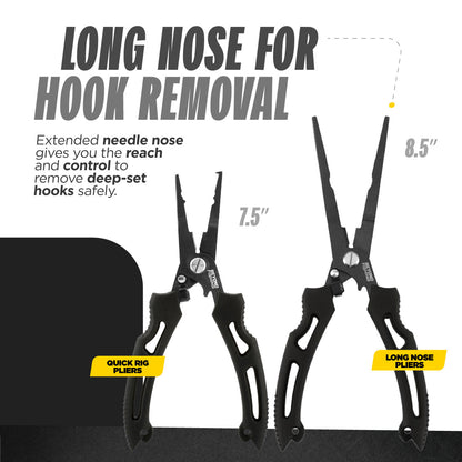 Beyond Fishing 8.5” Long Nose Fishing Pliers