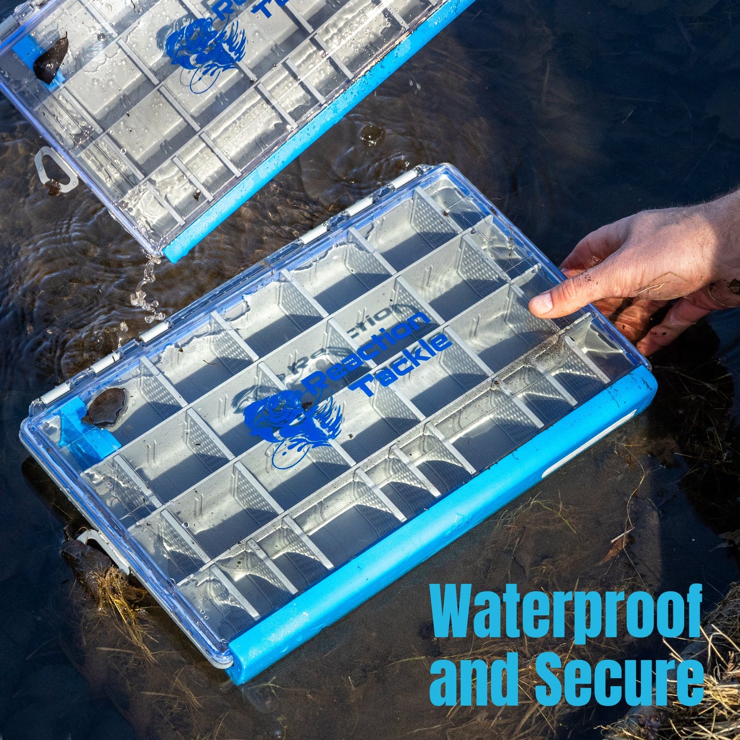 Reaction Tackle Ultra Elite Tackle Tray- Water Resistant with Single Clip Design - New