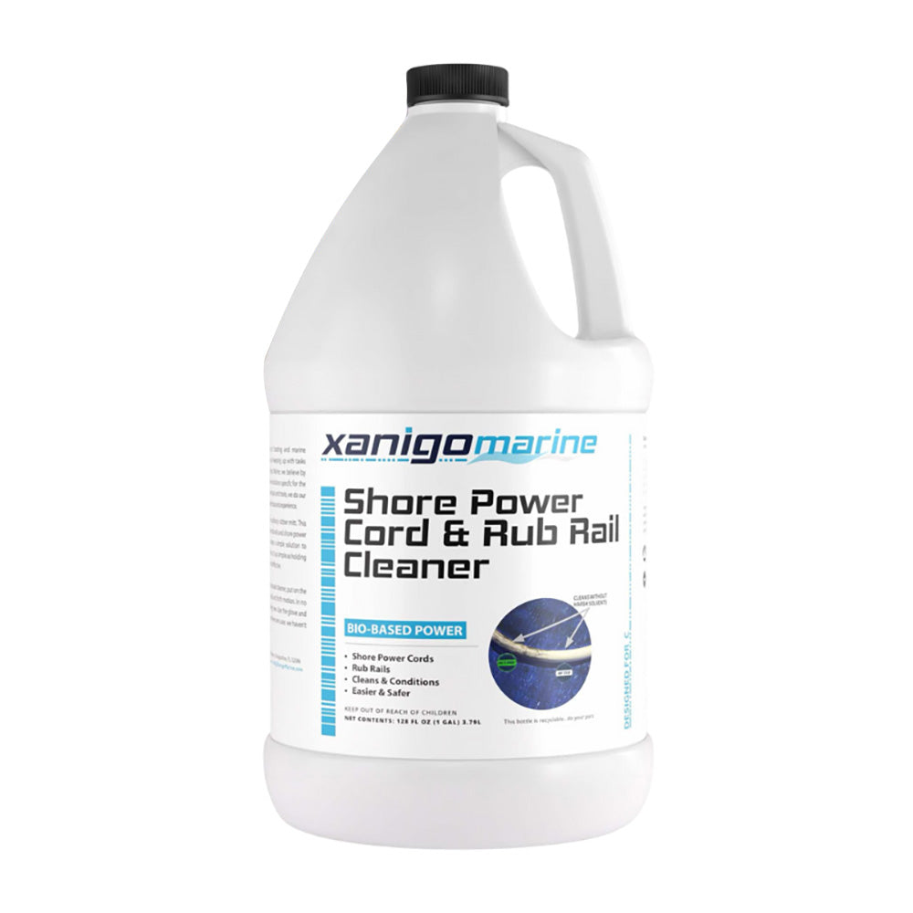 Xanigo Marine Shore Power Cord  Rub Rail Cleaner - 1 Gallon