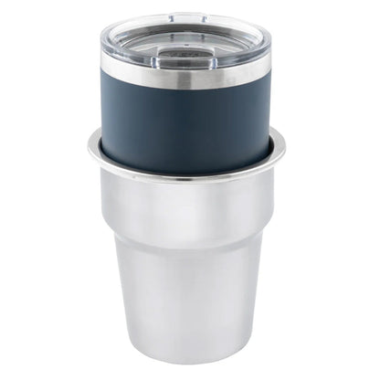 Whitecap Extra Large Stainless Steel Flush Cupholder