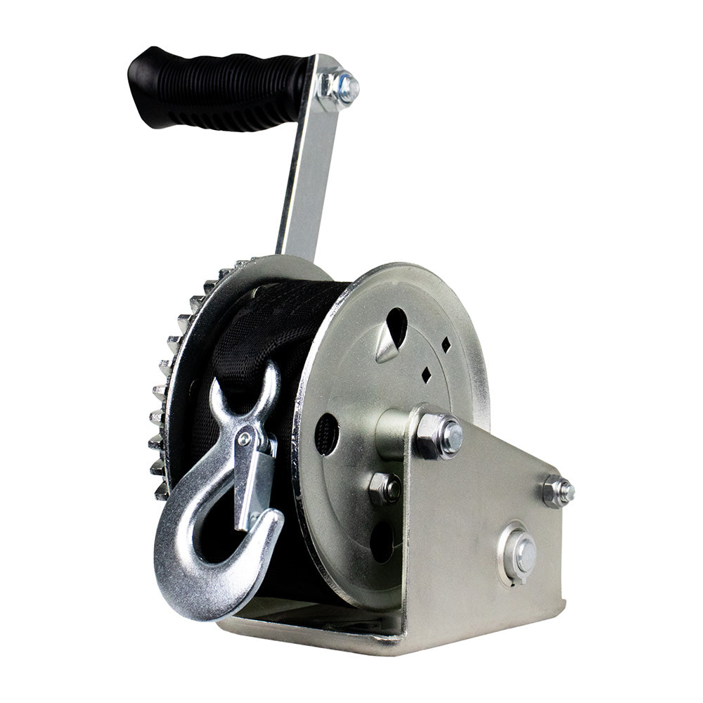 Powerwinch Utility Series Winch 1,400lb, 8" Crank Arm - Zinc
