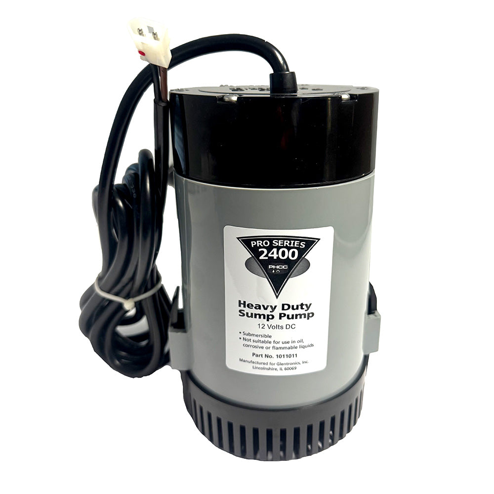 Johnson Pump Pro Series 2400 GPH Sump Pump / Utility Pump - 12V - 2400GPH w/10' Lift, 1.5" Discharge