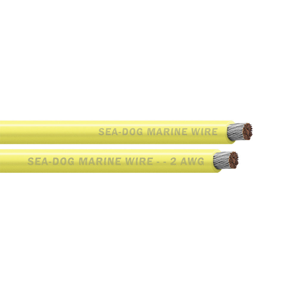 Sea-Dog 2 AWG Yellow Battery Cable - 100'