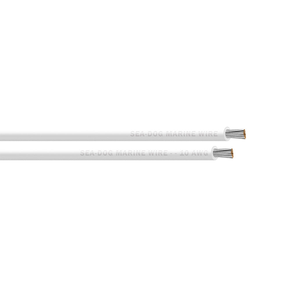 Sea-Dog 10 AWG White Primary Wire - 500'