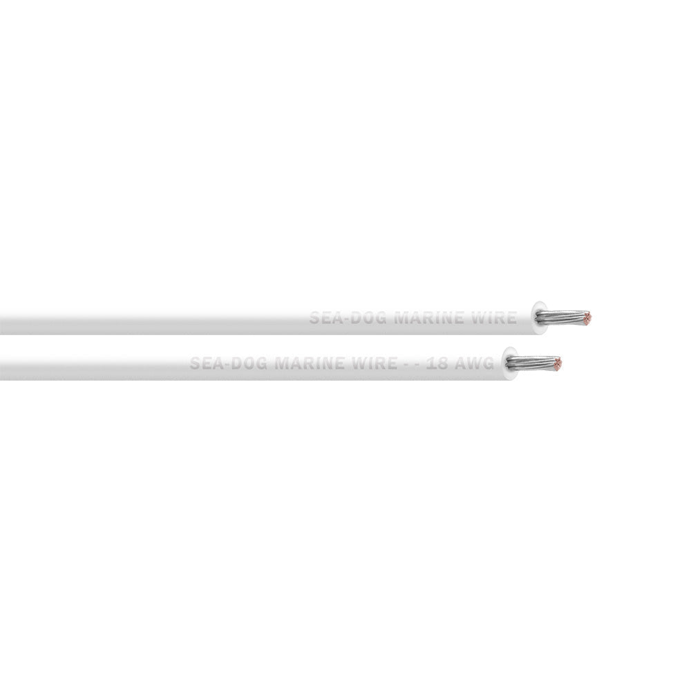 Sea-Dog 18 AWG White Primary Wire - 1000'