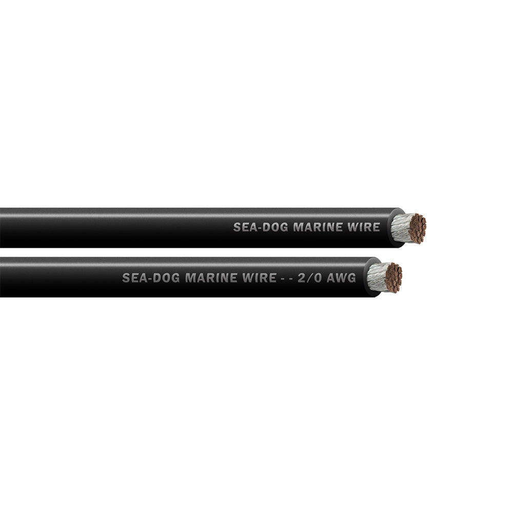 Sea-Dog 2/0 AWG Black Battery Cable - 25'