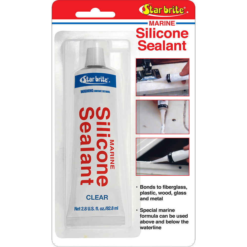 Star brite Marine Silicone Sealant - Clear - 2.8 oz