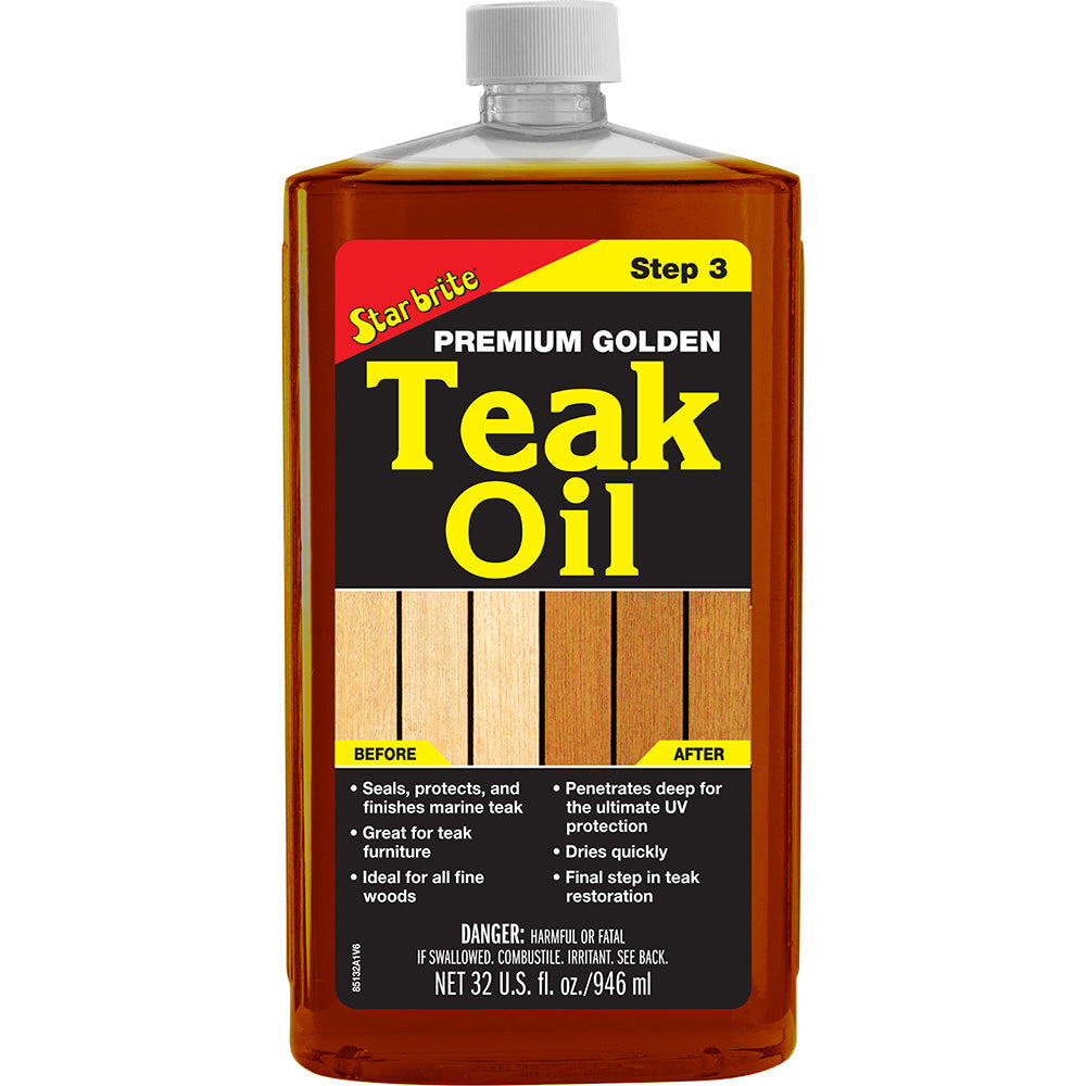 Star brite Premium Golden Teak Oil - Step 3 - 32 oz